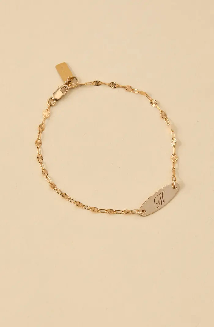 Set & Stones Bank Initial Bracelet | Nordstrom | Nordstrom