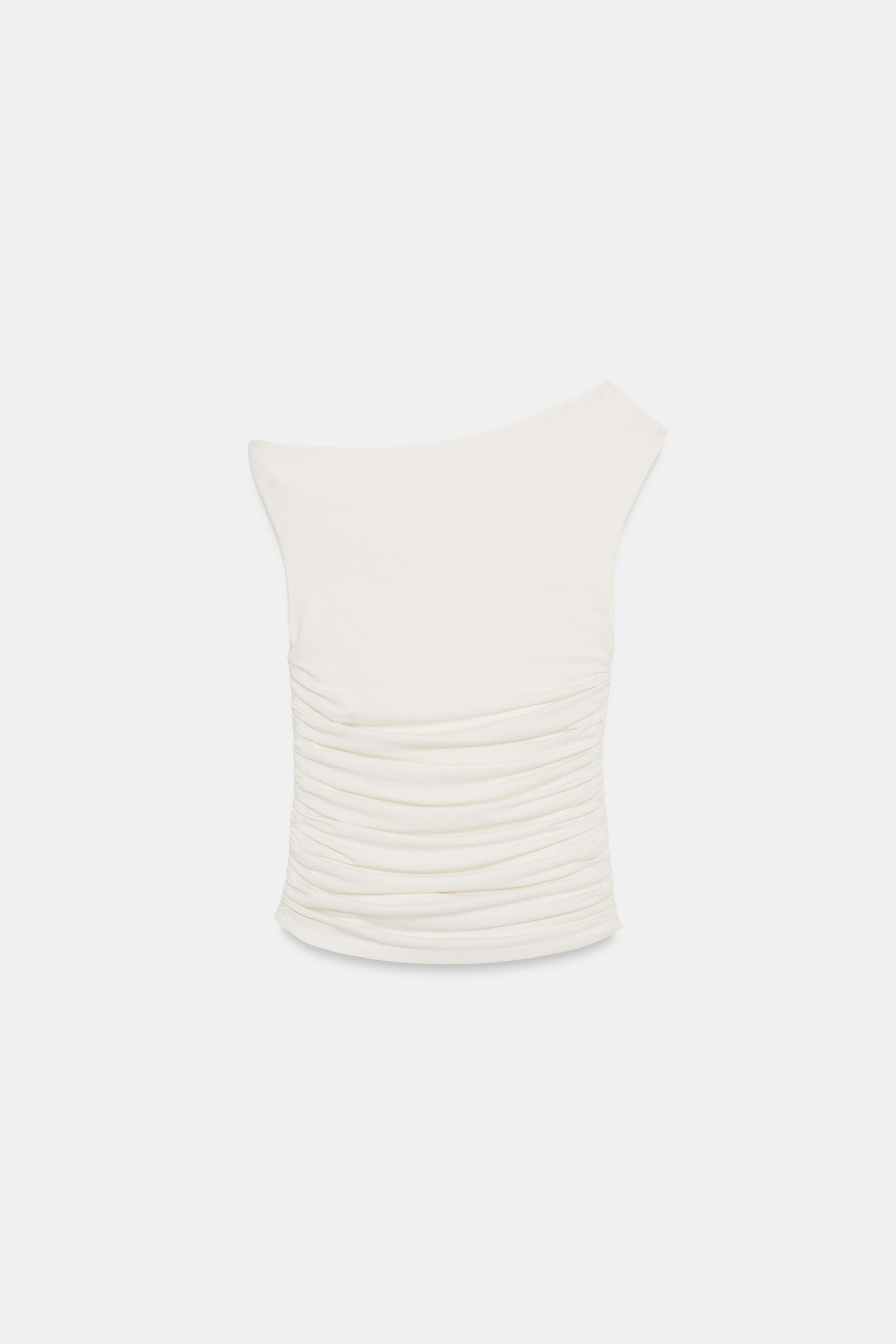 DRAPED ASYMMETRIC TOP | Zara US