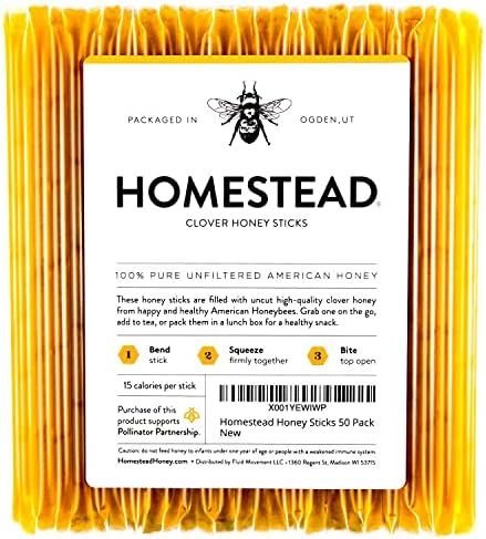 FM Homestead Honey Sticks (50 count) | Amazon (US)