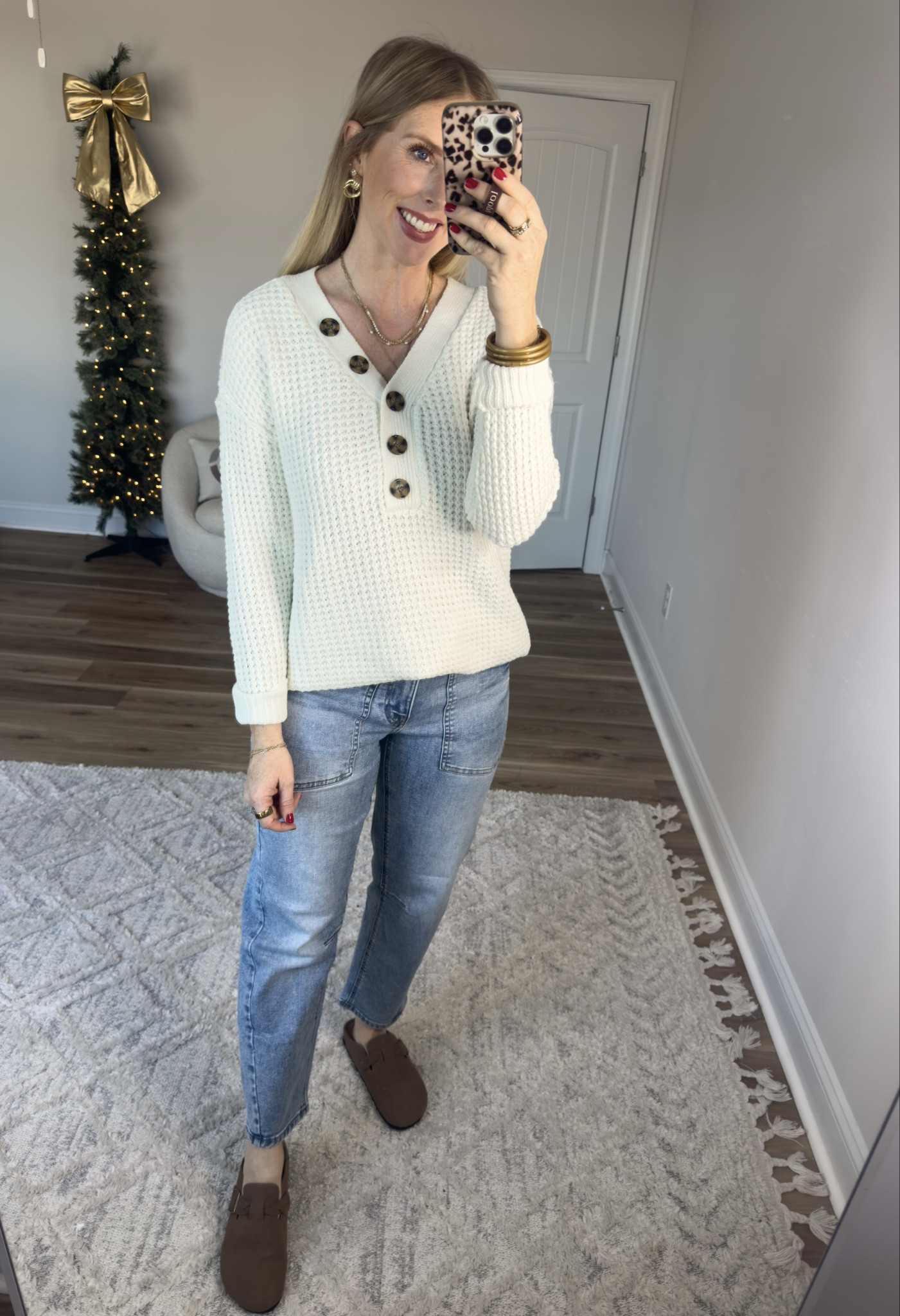 Maurice’s try on, waffle tunic sweater, barrel jeans

#LTKootd #LTKFindsUnder50