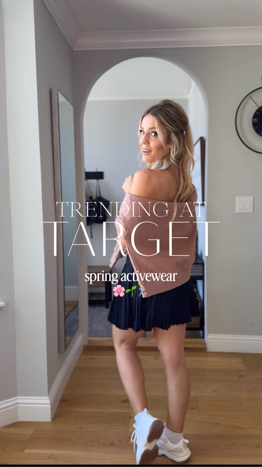 TRENDING AT TARGET 🎯🔥 | the best in spring activewear! Loved styling these and feel like the quality of everything is sooo good. Special s/o to the black pleated skort and brami athletic tops — they’re top notch. 👌🏼

Wearing smalls in all!

#LTKfitnessgoals #LTKActive #LTKootd