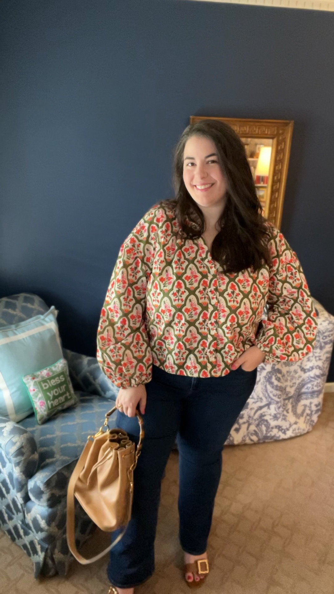 This top is from Crosby last year, but I did find another blouse and dress in this print. I’m in the xxl.

#LTKStyleTip #LTKPlusSize #LTKMidsize