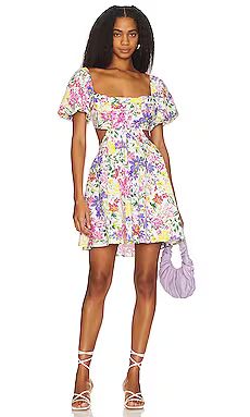 ASTR the Label Clarita Dress in Pink & Yellow Multi Floral from Revolve.com | Revolve Clothing (Global)