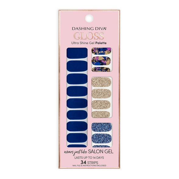 Dashing Diva Gloss Ultra Shine Gel Palette - Blue Vixon | Target