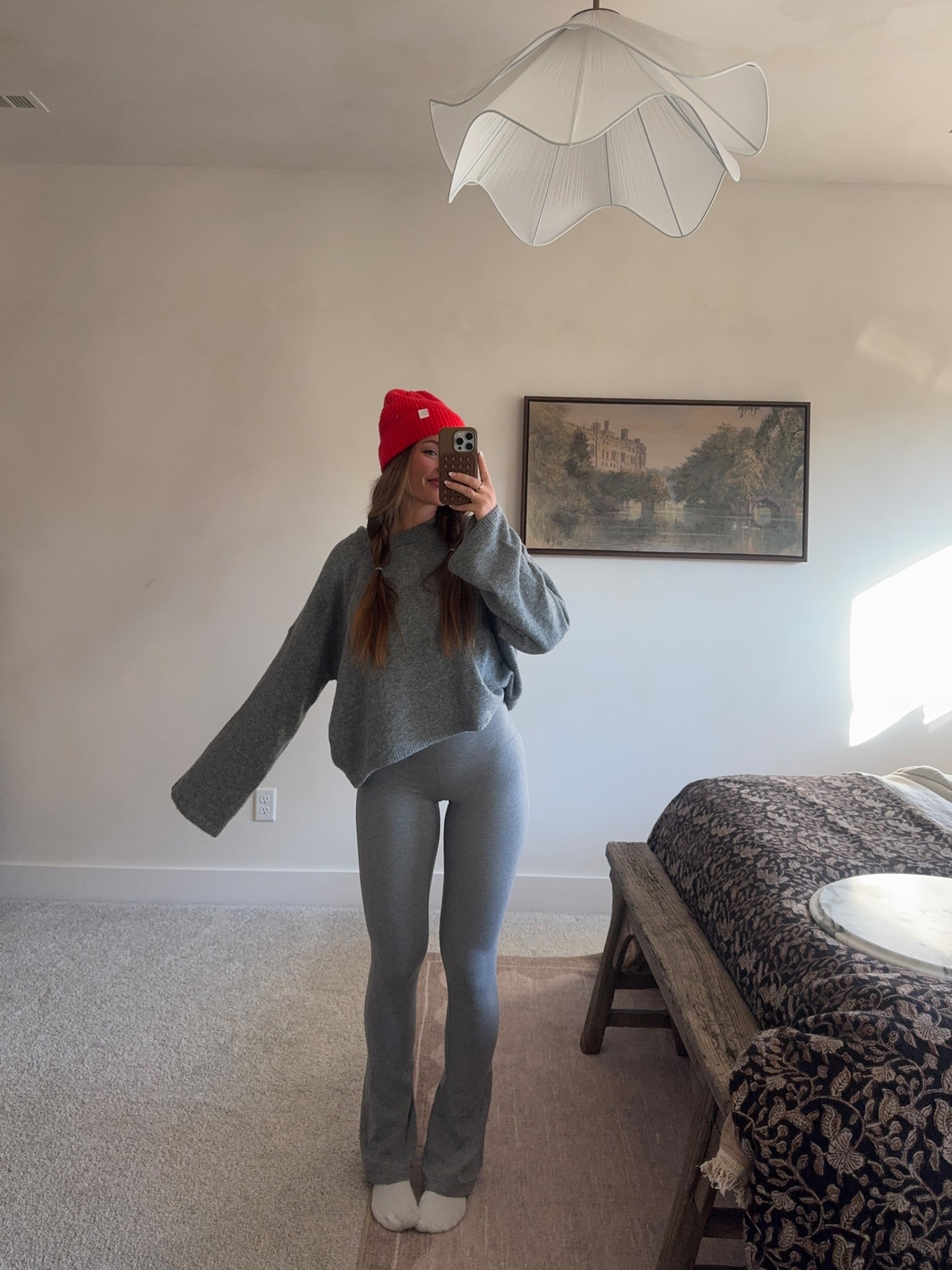 Cozy casual work from home outfit! Size 4 in the lululemon leggings & size M in the sweater (it’s old but I linked similar)! The beanie comes in a few colors too! 

#LTKHoliday #LTKGiftGuide #LTKFindsUnder50