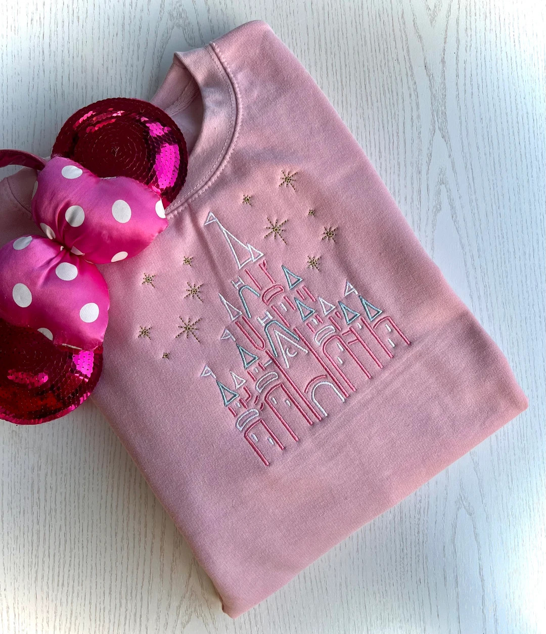 Castle and stars Embroidered Unisex top T-shirt Sweatshirt Hoodie | Etsy (US)