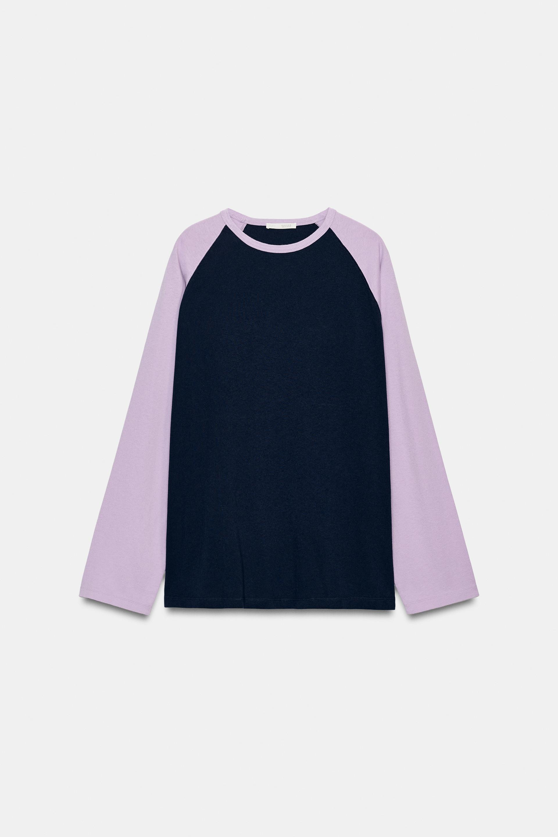 CONTRAST RAGLAN T-SHIRT | Zara US
