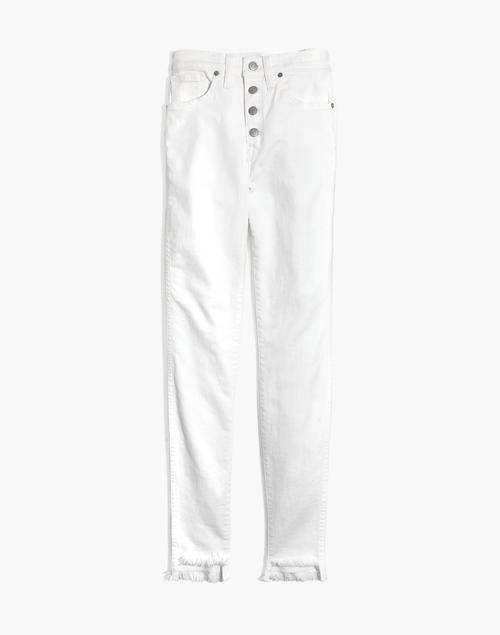 Tall 10" High-Rise Skinny Jeans in Pure White: Step-Hem Edition | Madewell