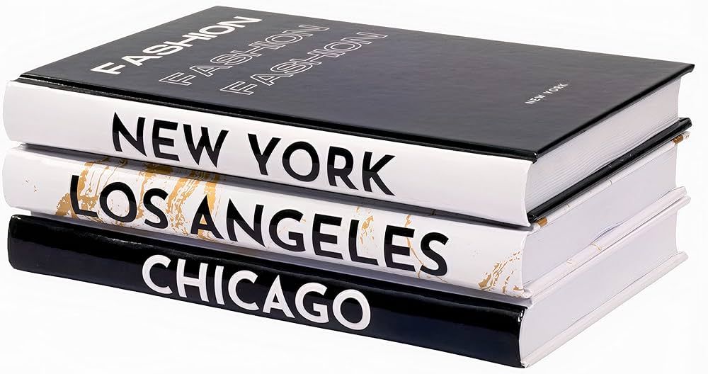 Luxellar Decorative Books for Home Decor Accents 3 Piece, Modern Hardcover Books for Coffee Table... | Amazon (US)