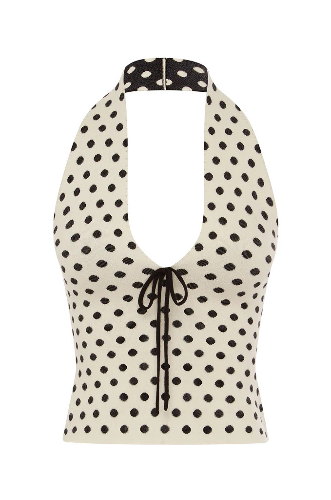 Dottie Top | Black / White Dot | With Jean (US)