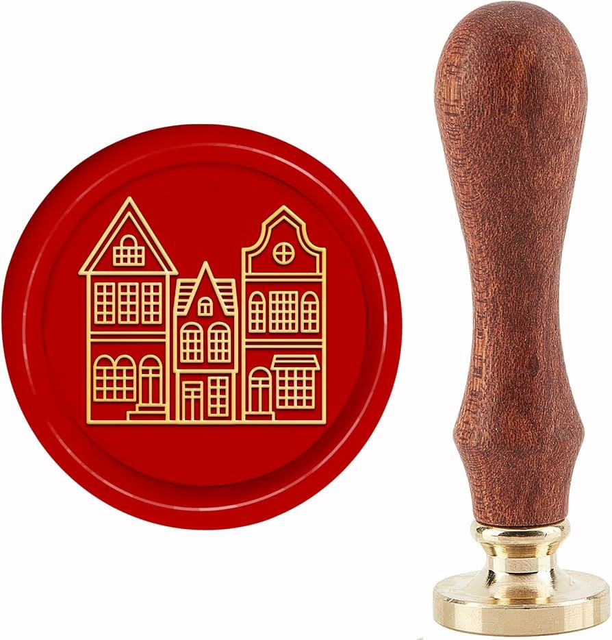 CRASPIRE House Wax Seal Stamps Home Removable Brass Sealing Stamp Heads Replacement 30mm with Vin... | Amazon (US)