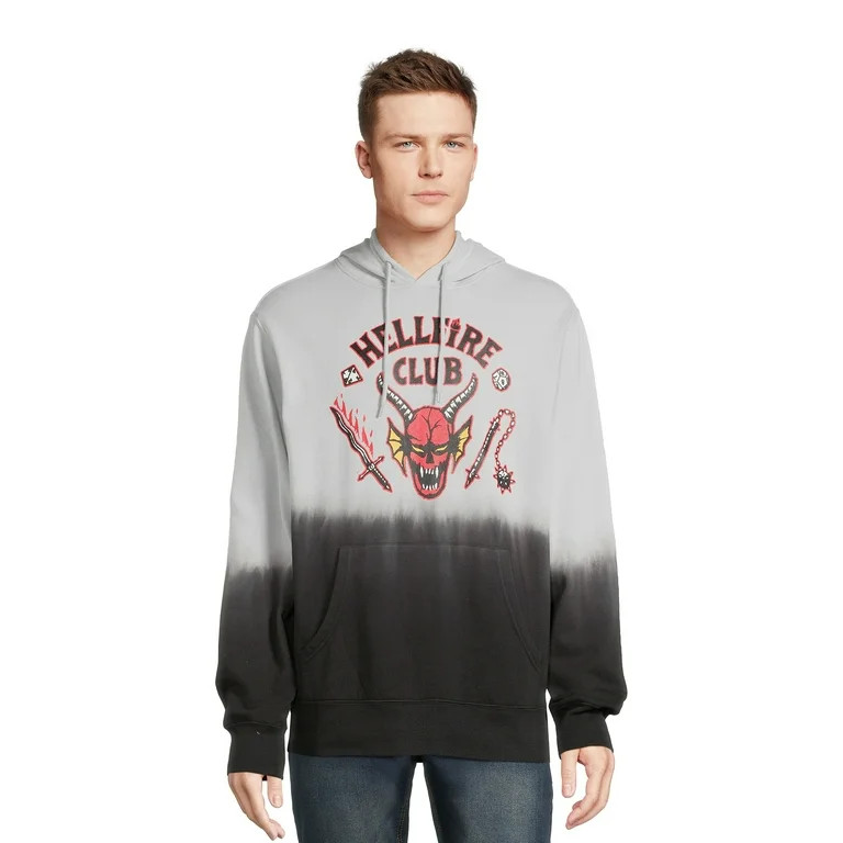 Stranger Things Men's Hellfire Club Pullover Hoodie, Sizes S-3XL | Walmart (US)