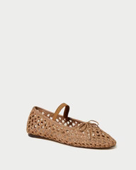 Leonie Brown Crochet Ballet Flat | Loeffler Randall