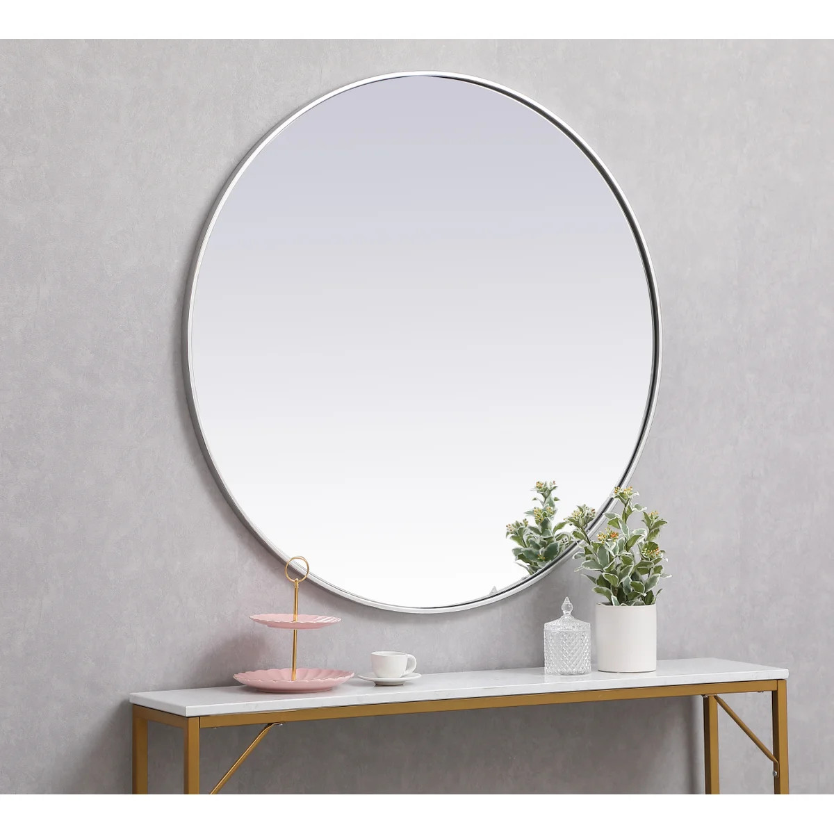 Sabine Metal Round Wall Mirror | Wayfair North America