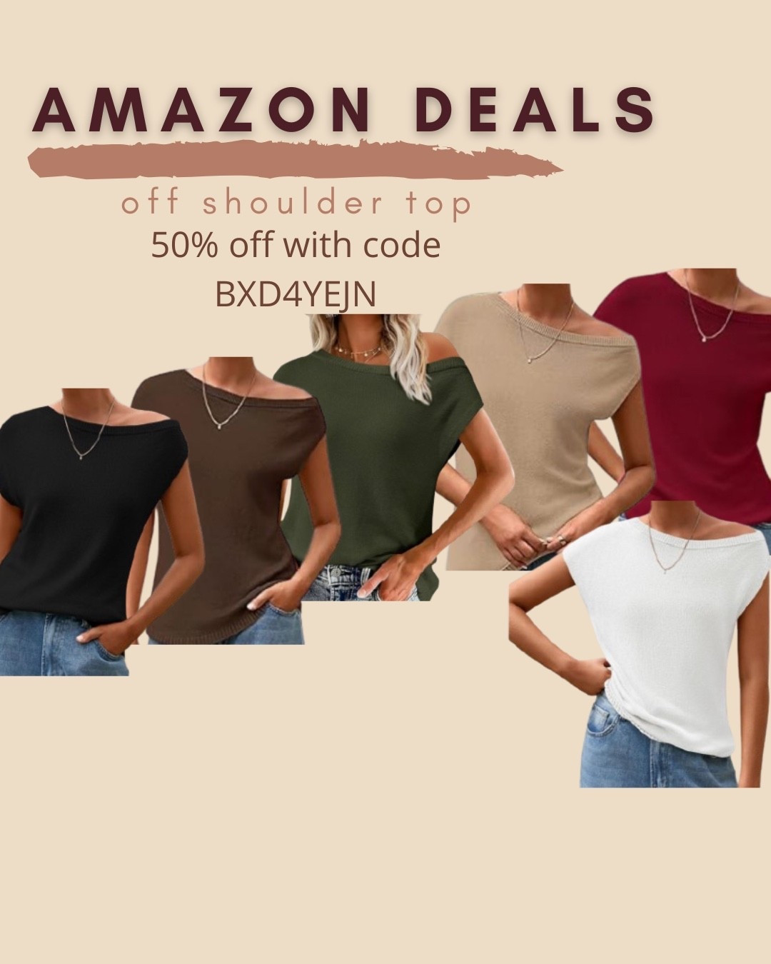 $8 ends 4/27
Amazon fashion
Amazon deals
Off shoulder top


#LTKSaleAlert