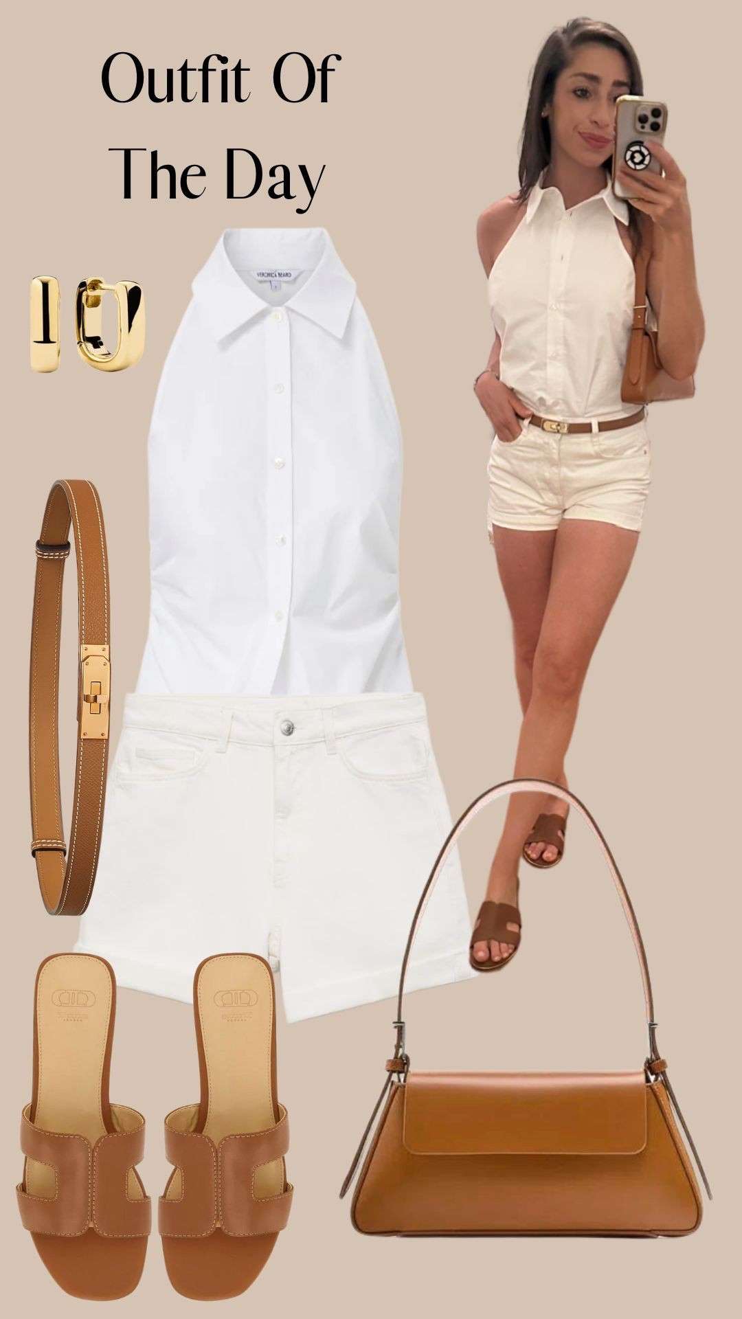 OOTD: Veronica Beard shirt, Zara shorts, Dune slides, Zara bag, Amazon belt, Mejuri earrings 

#LTKsummer #LTKshoes #LTKstyletip