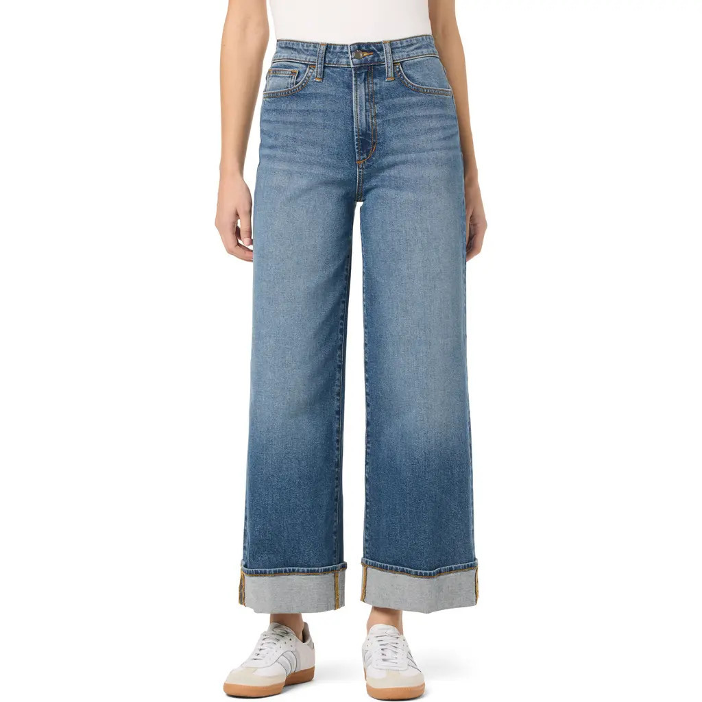 Joe's Cuffed High Waist Ankle Wide Leg Jeans in Panama at Nordstrom Rack, Size 33 | Nordstrom Rack