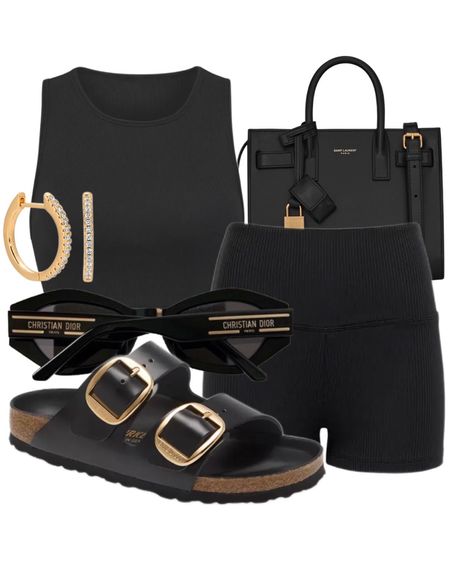 ideal slides outfit for the spring😎🖤 would you wear this look?

#LTKfindsunder100 #LTKitbag #LTKshoecrush