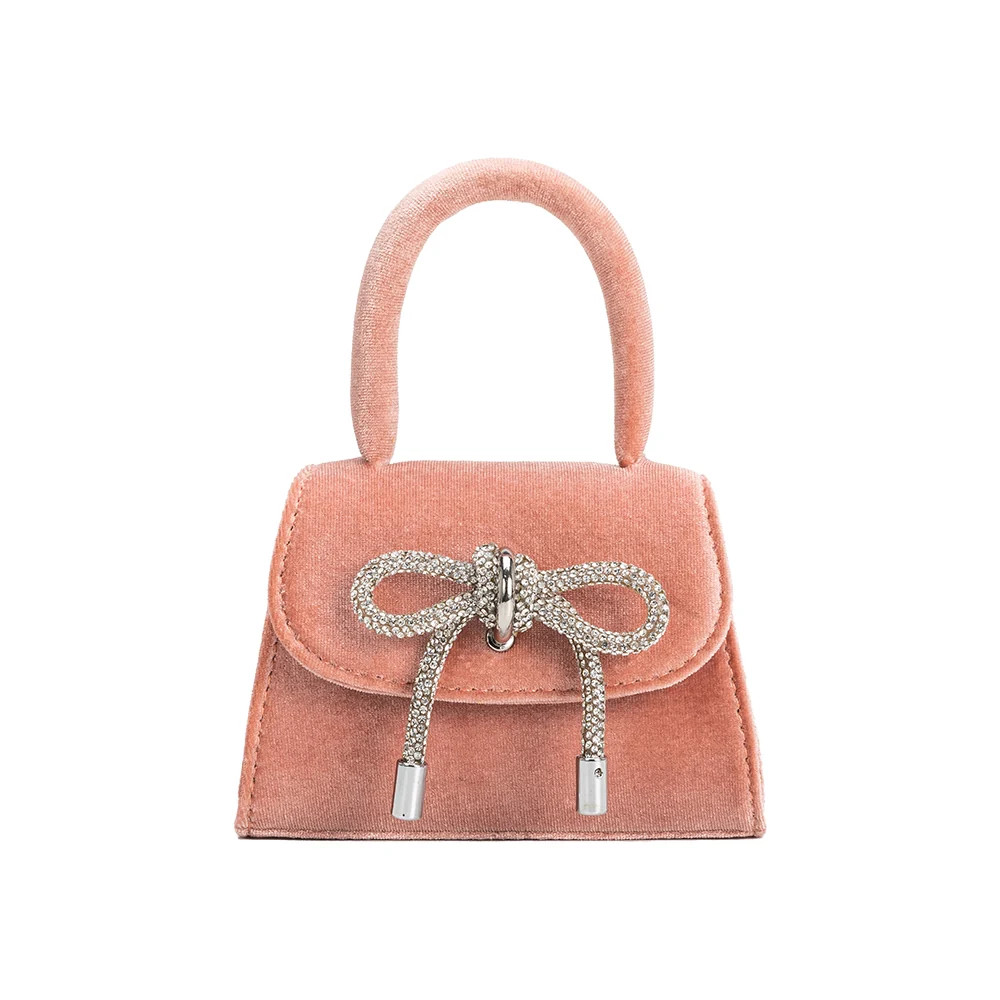 Sabrina Blush Mini Top Handle Bag | Melie Bianco