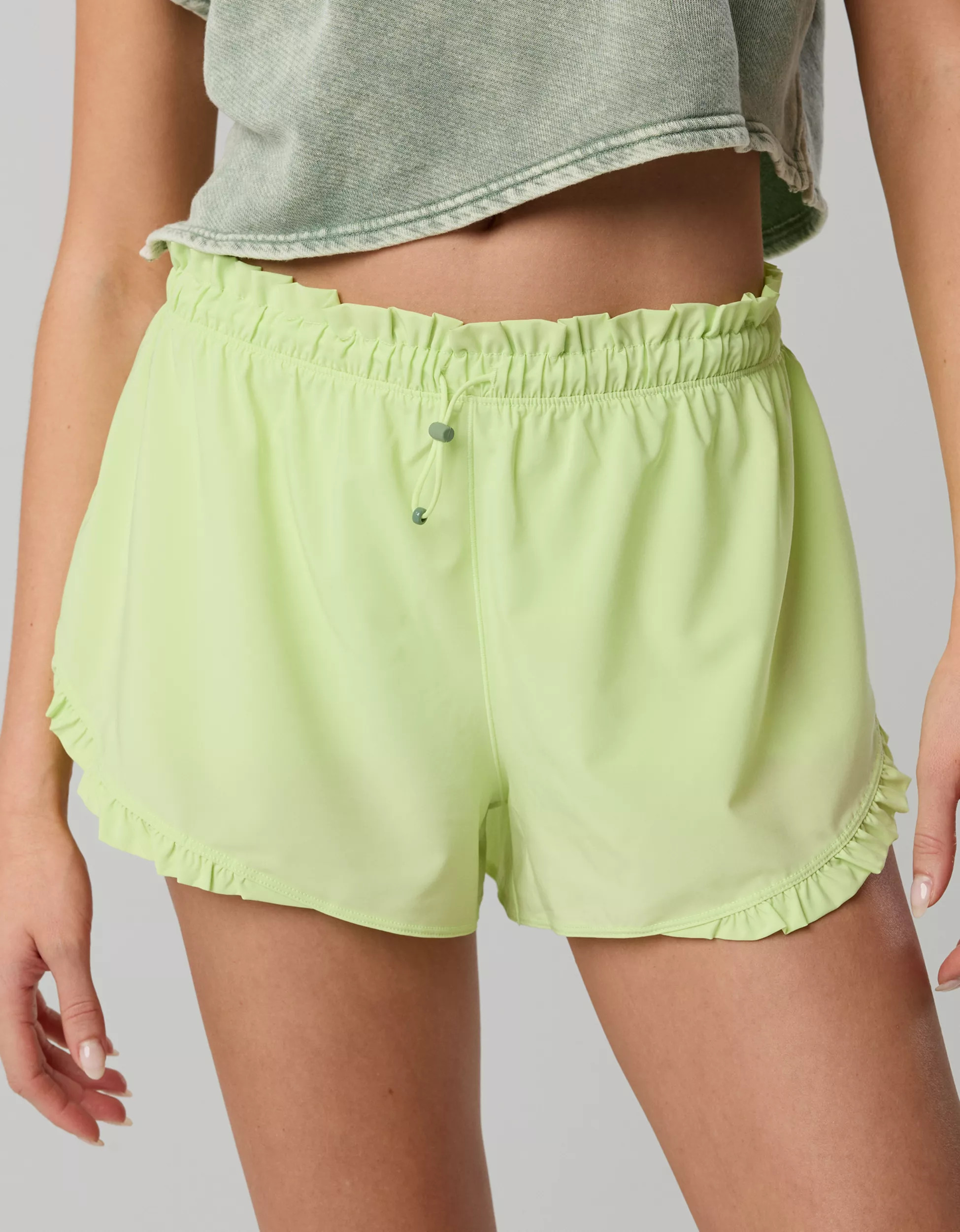 OFFLINE By Aerie 2" Ruffle Hot Stuff Short | American Eagle Outfitters (US & CA)