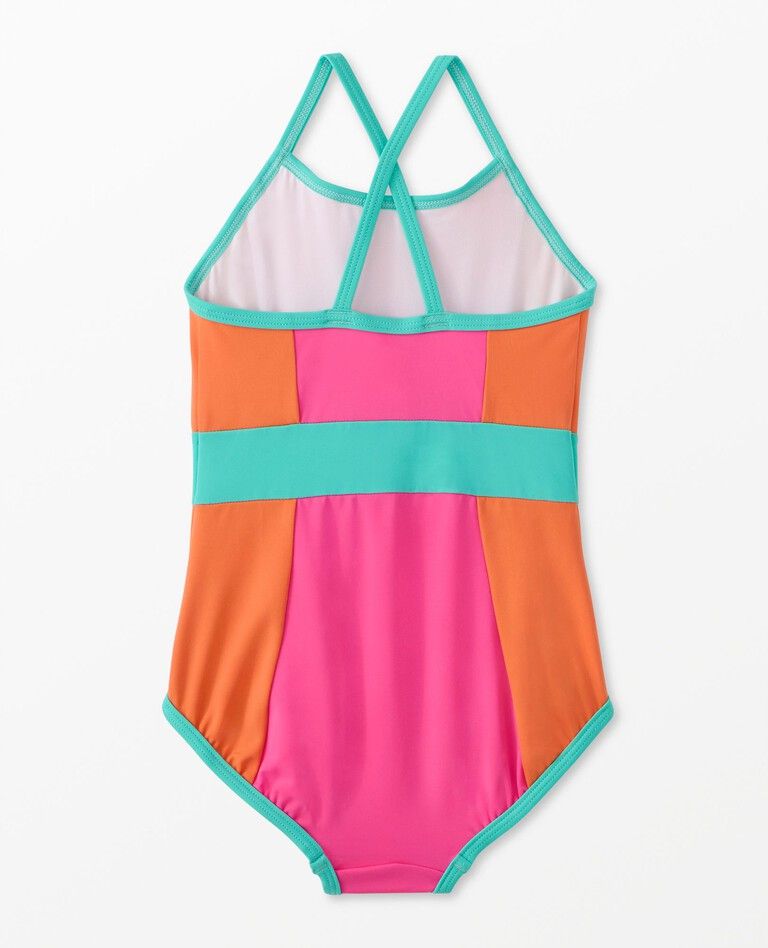 Colorblock Rash Guard Swimsuit | Hanna Andersson