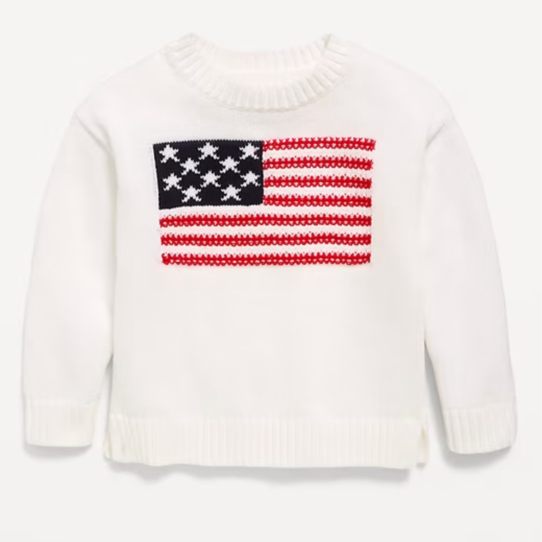 The perfect American flag sweater for littles! Only $12 today! 

Memorial Day sweater, 4th of July clothing, toddler clothes