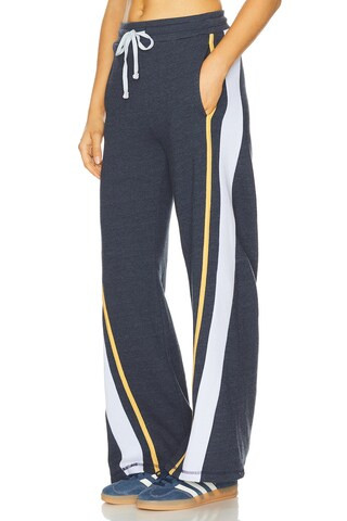 SUNDRY Wide Leg Athlete Pant in Deep Navy from Revolve.com | Revolve Clothing (Global)