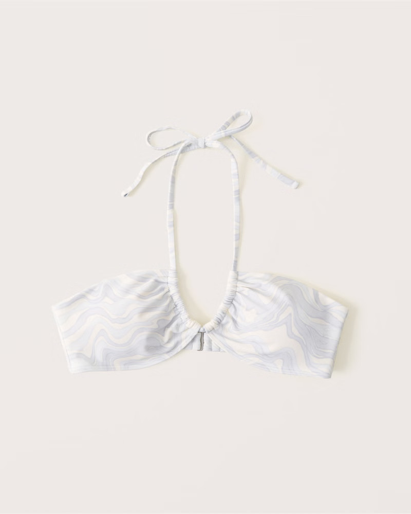 Upside Down Halter Triangle Bikini Top | Abercrombie & Fitch (US)