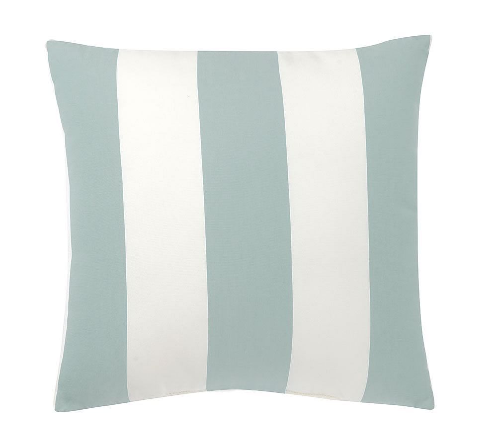 Sunbrella® Awning Striped Outdoor Throw Pillow | Pottery Barn (US)