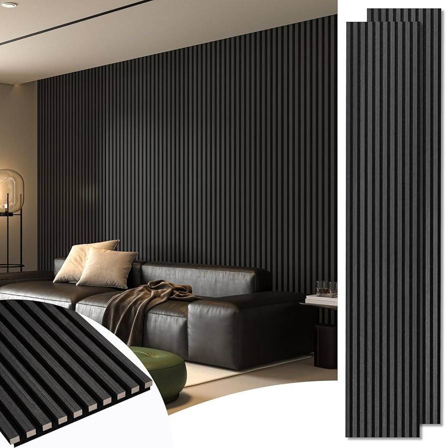 Art3d 2-Pack 108" x 12" Acoustic Wood Panels for Wall, Soundproof Wood Slat Panel for Wall and Ce... | Amazon (US)