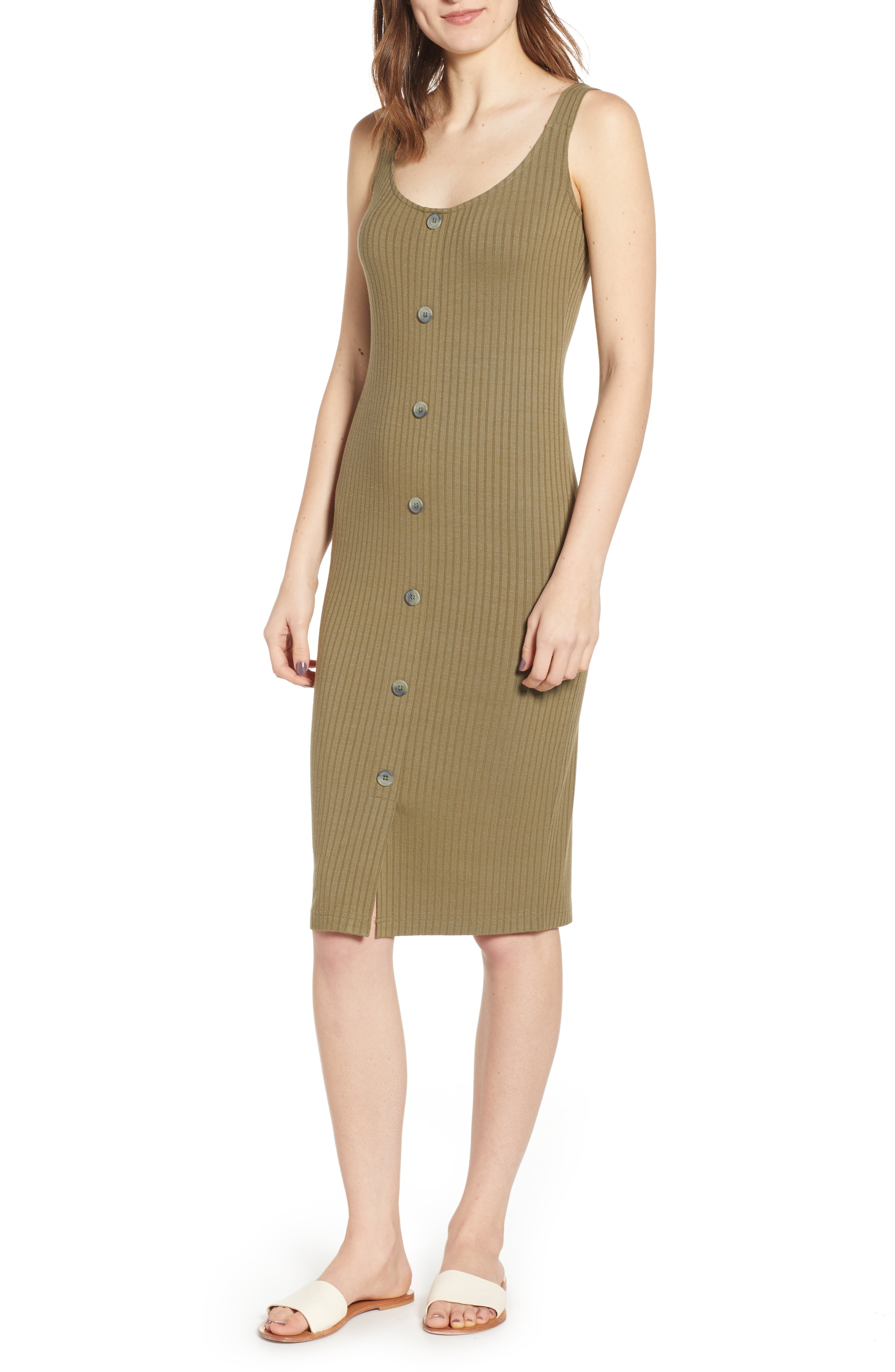 Button Front Dress | Nordstrom