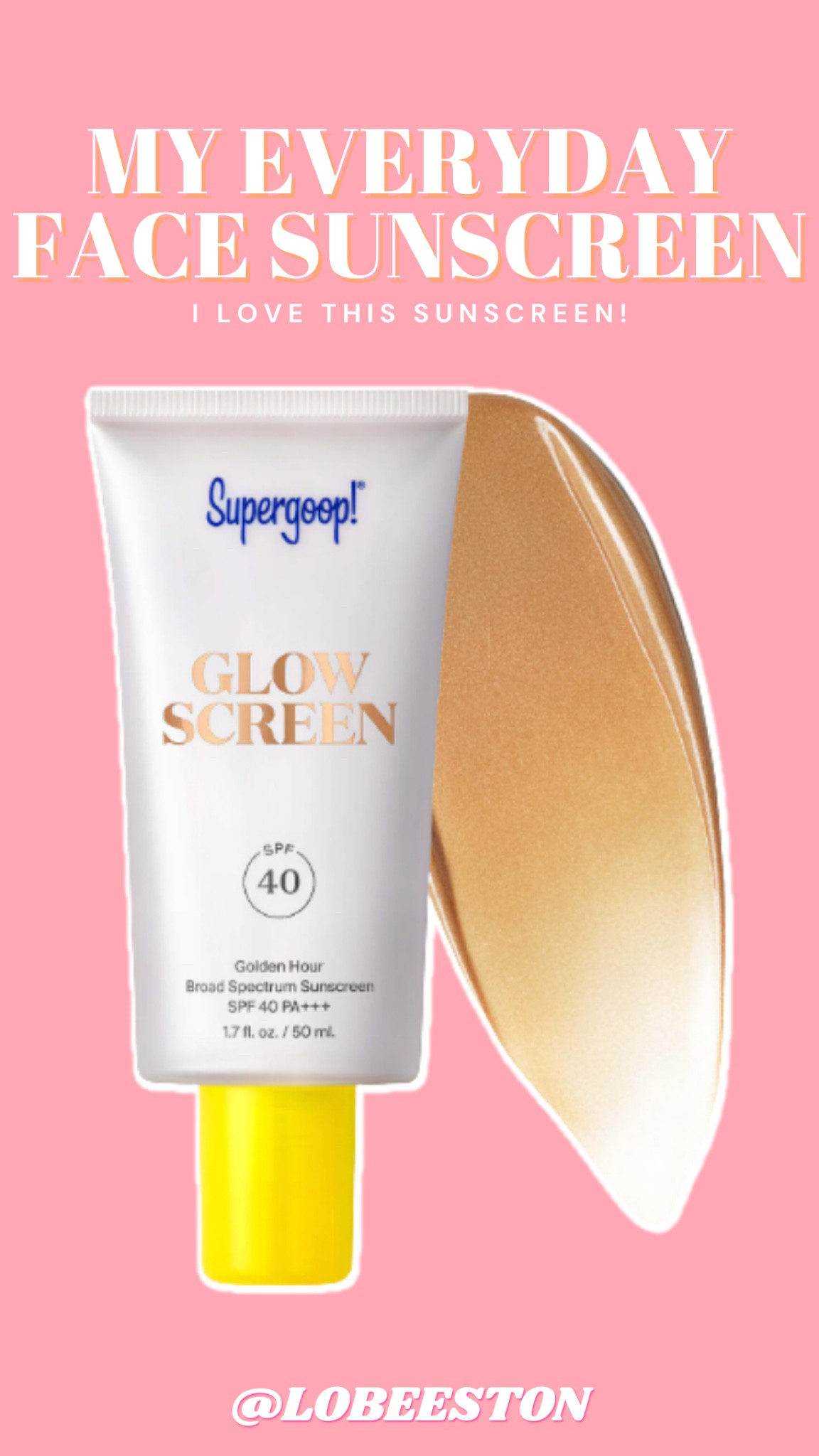 My everyday sunscreen! 