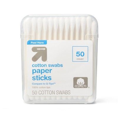 Cotton Swabs Paper Sticks - 50ct - up & up™ | Target