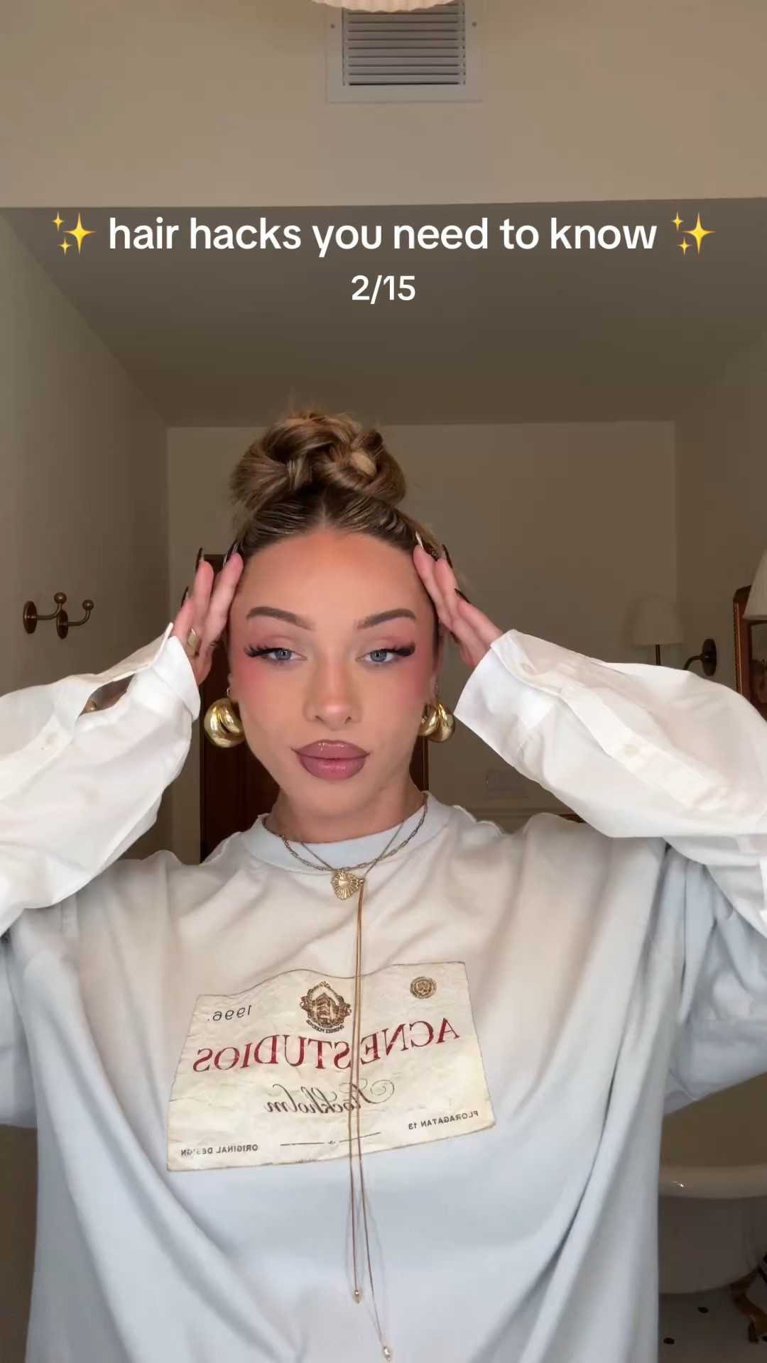 Hair hack 2 pony tails one bun! ♥️✨

#LTKFindsUnder50 #LTKBeauty #LTKgrwm