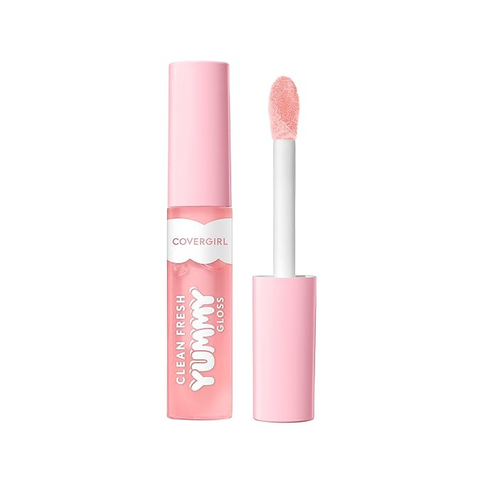 COVERGIRL Clean Fresh Yummy Lip Gloss, Sunshine Rays, W&F, Hydrating, Non-Sticky, Hyaluronic Acid... | Amazon (US)