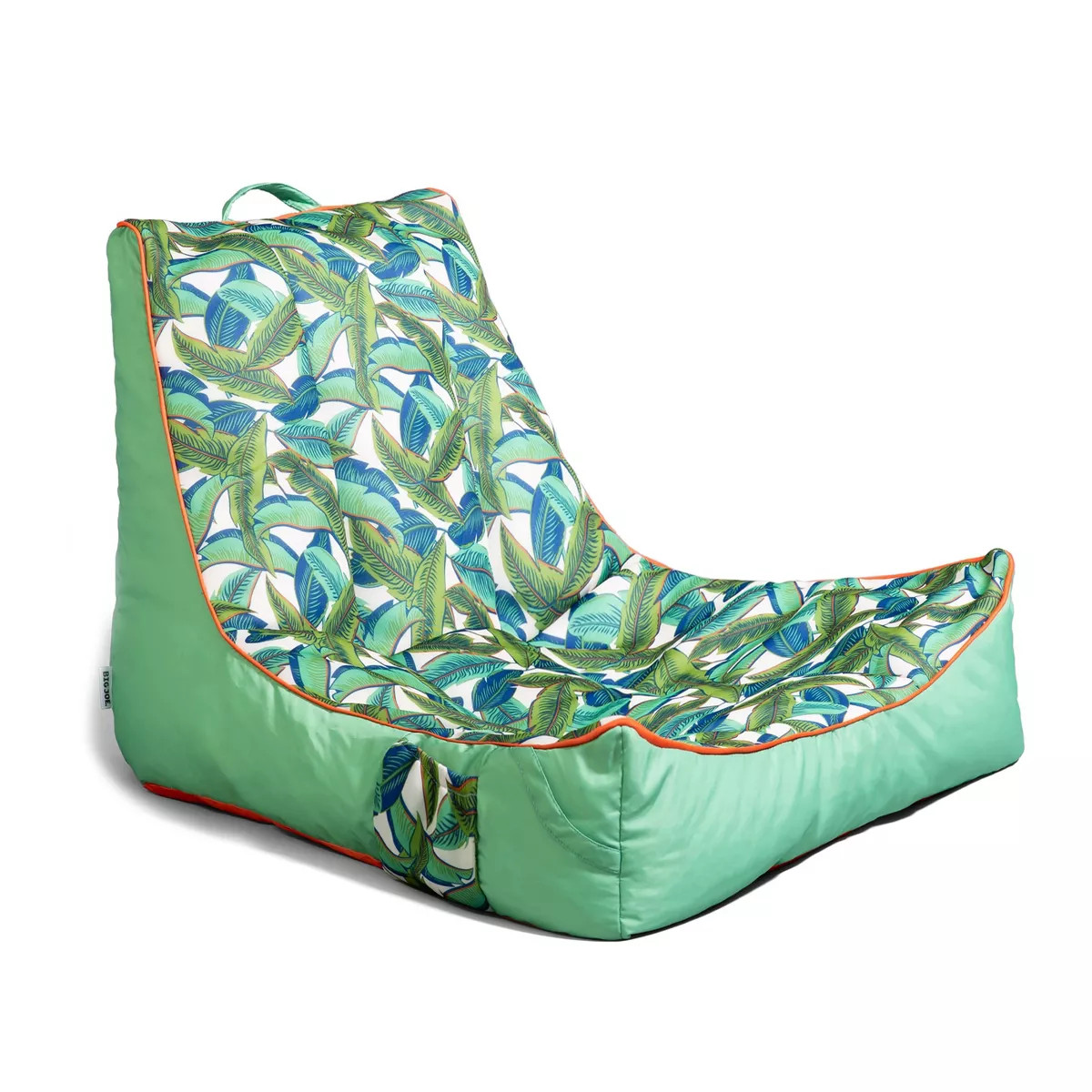 Big Joe Captain's Float No Inflation Needed Pool Float with Drink Holder, Tropical Palm Green Dou... | Target