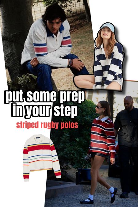 striped rugby polos are taking over the feed - as seen on Jacob Elordi in Saltburn and Hailey Bieber on the streets! 

#LTKfindsunder100 #LTKSeasonal #LTKstyletip