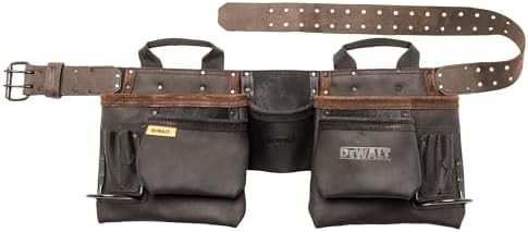DEWALT Leather Tool Belt, Durable, 11 Pocket Professional Belt (DWST550112) | Amazon (US)