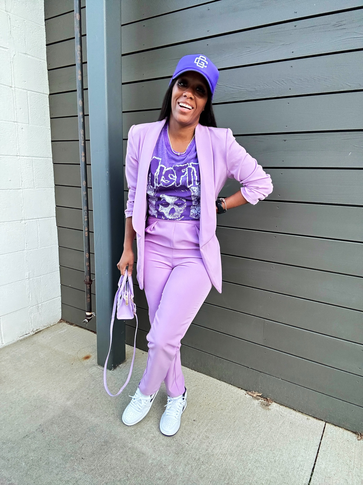 How to style a graphic tee with a pant suit. 

#LTKFindsUnder100 #LTKWorkwear #LTKStyleTip