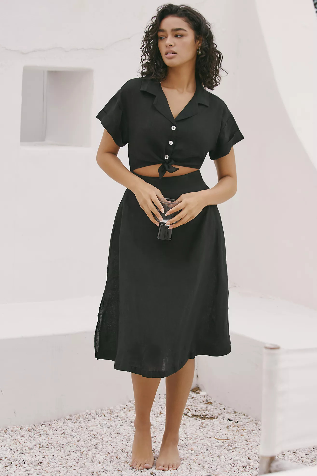 Vitamin A Playa Cutout Midi Dress | Anthropologie (US)