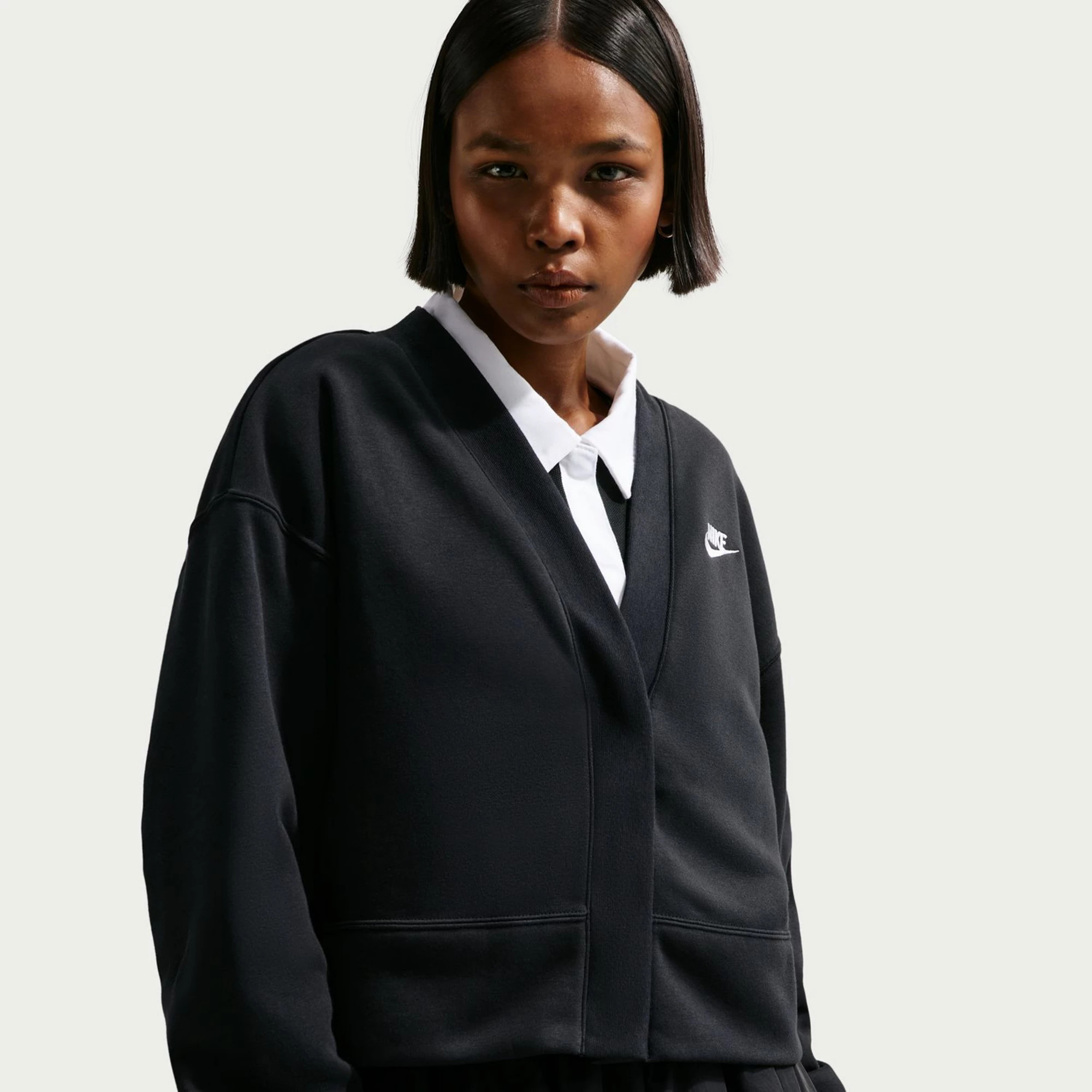 Women's Nike Club Fleece Loose Cardigan | Kohl's