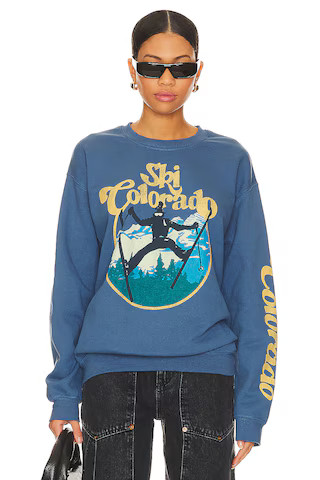 Junk Food Ski Colorado Crew in Indigo Blue from Revolve.com | Revolve Clothing (Global)