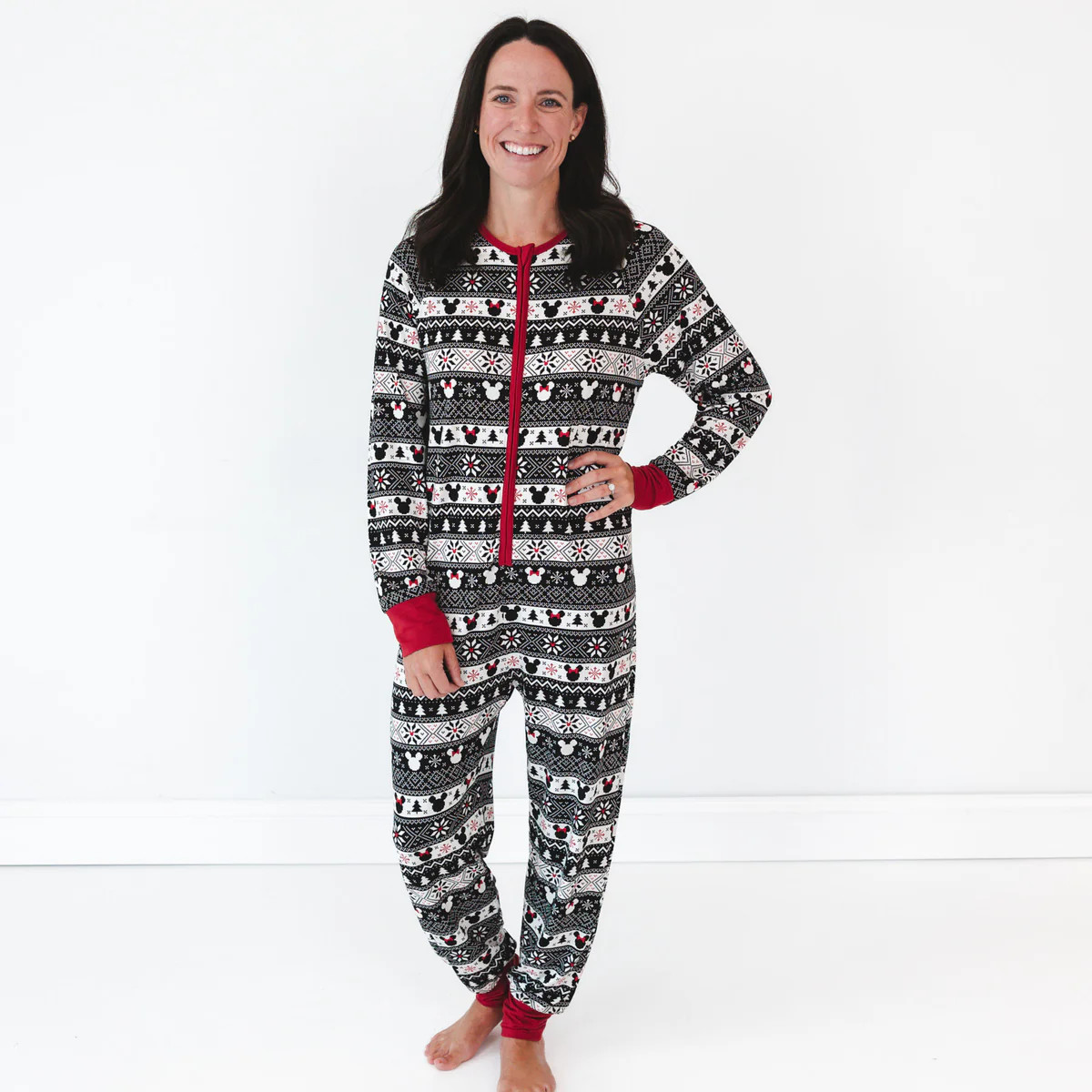 Disney Mickey Fair Isle Women's Zippy | Little Sleepies