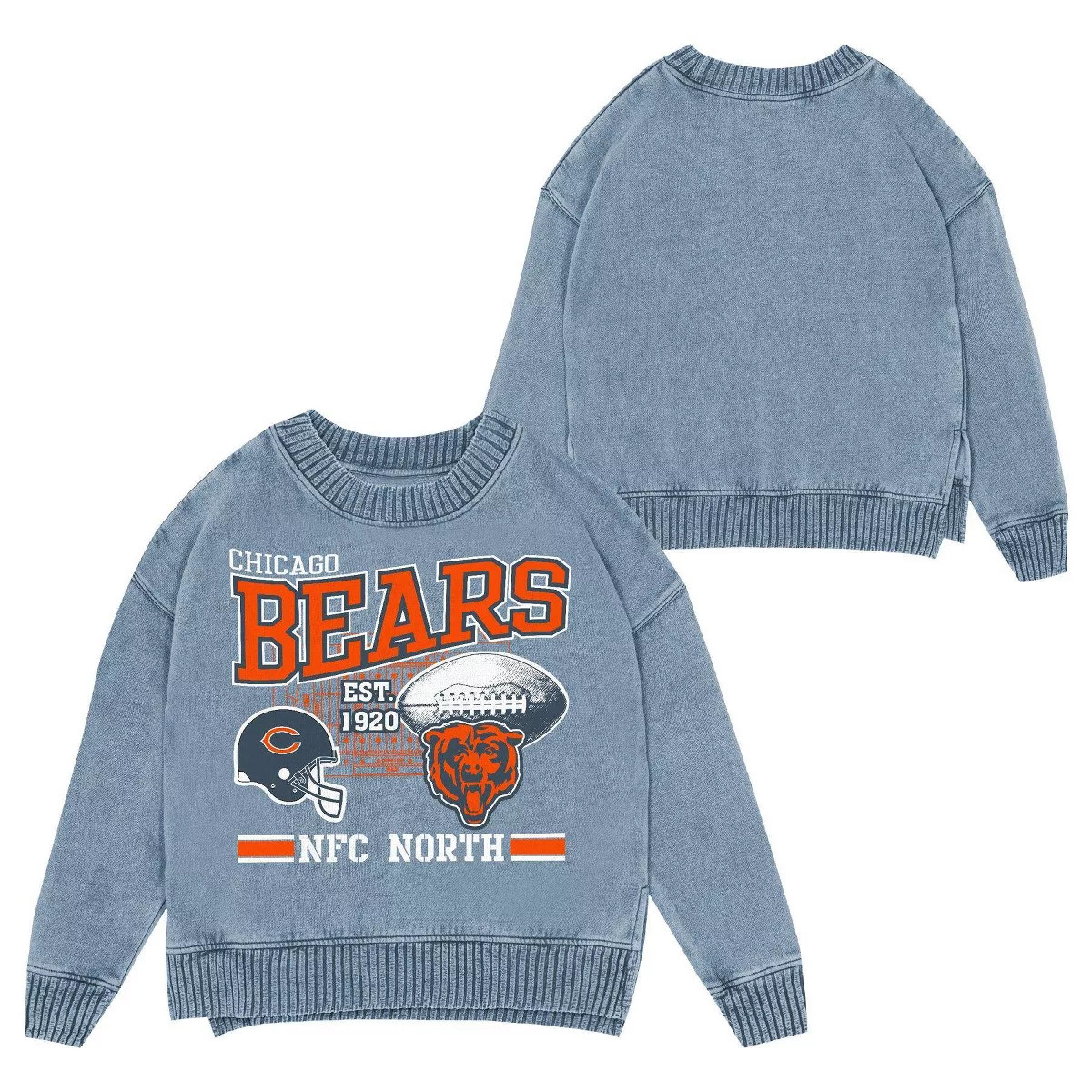 NFL Chicago Bears Women's Long Sleeve Fashion Fleece Sweatshirt | Target