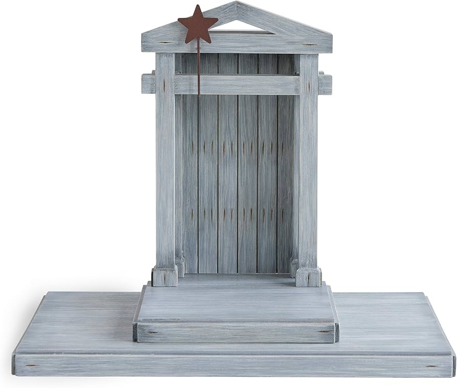 Willow Tree Crèche for The Classic Nativity, Four-Part Assembly Wood Backdrop Shelters Holy Fami... | Amazon (US)