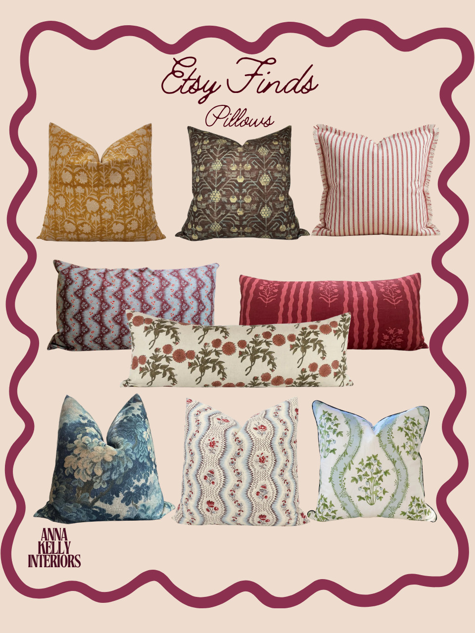 Etsy pillow selections!!  

 
