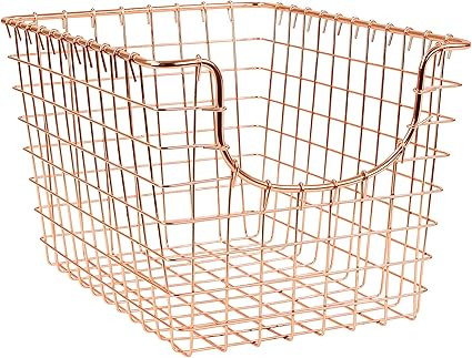 Spectrum Diversified Scoop Wire Basket, Vintage-Inspired Steel Storage Solution for Kitchen, Pant... | Amazon (US)