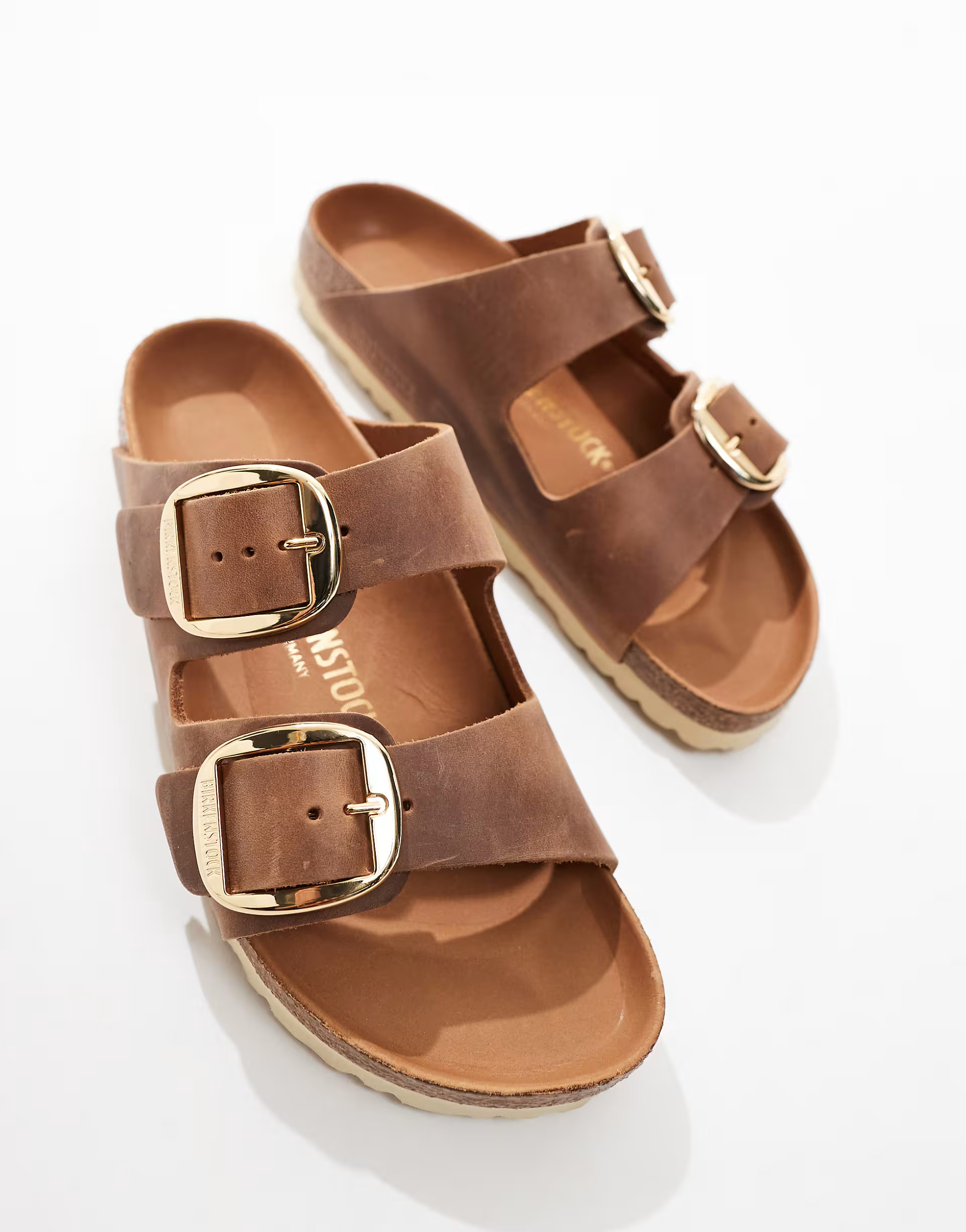 Birkenstock Arizona Big Buckle Sandals in Cognac Leather  | ASOS | ASOS (Global)