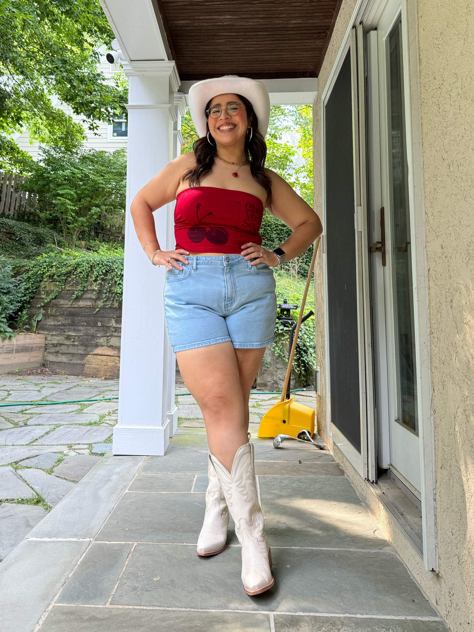 Top is size 8, shorts are size large, boots fit my 16 inch calves & TTS! 

#LTKShoeCrush #LTKFindsUnder50 #LTKMidsize