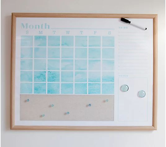 24" Wipeable Monthly Wall Calendar by Lauren McBride - QVC.com | QVC